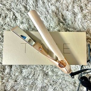 TYME Iron Pro Hair Straightener Rose Gold Curl Swivel Cord Adjustable Settings